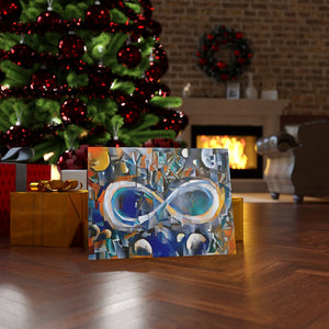 Infinite Galaxy - Inspired By The Knife Grinder Principle of Glittering Infinity Canvas Wall Decor,  Canvas Prints, Wall Decor, Futurist