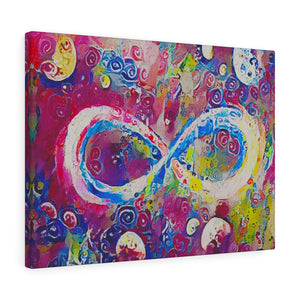 Infinite Galaxy Abstract Painting Inspired By The Virgin - Gustav Klimt Infinity Wall Art, Canvas Art, Wall Decor, Wall Art, Abstract