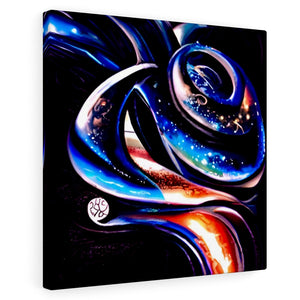 Blue Steel Infinity Canvas Poster