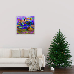 UnityInColor I am a peaceful warrior infinity 3D colorful seascape landscape