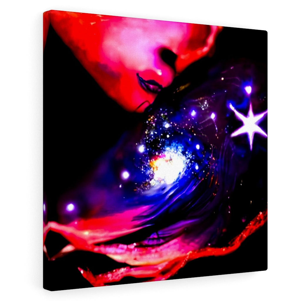 When Midnight sighs infinity cosmic space radiant airbrush art acrylic6
