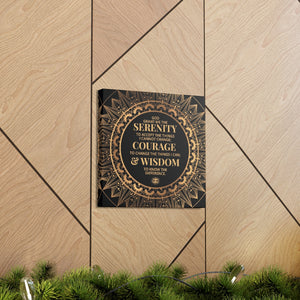 Serenity Prayer Canvas Poster Print