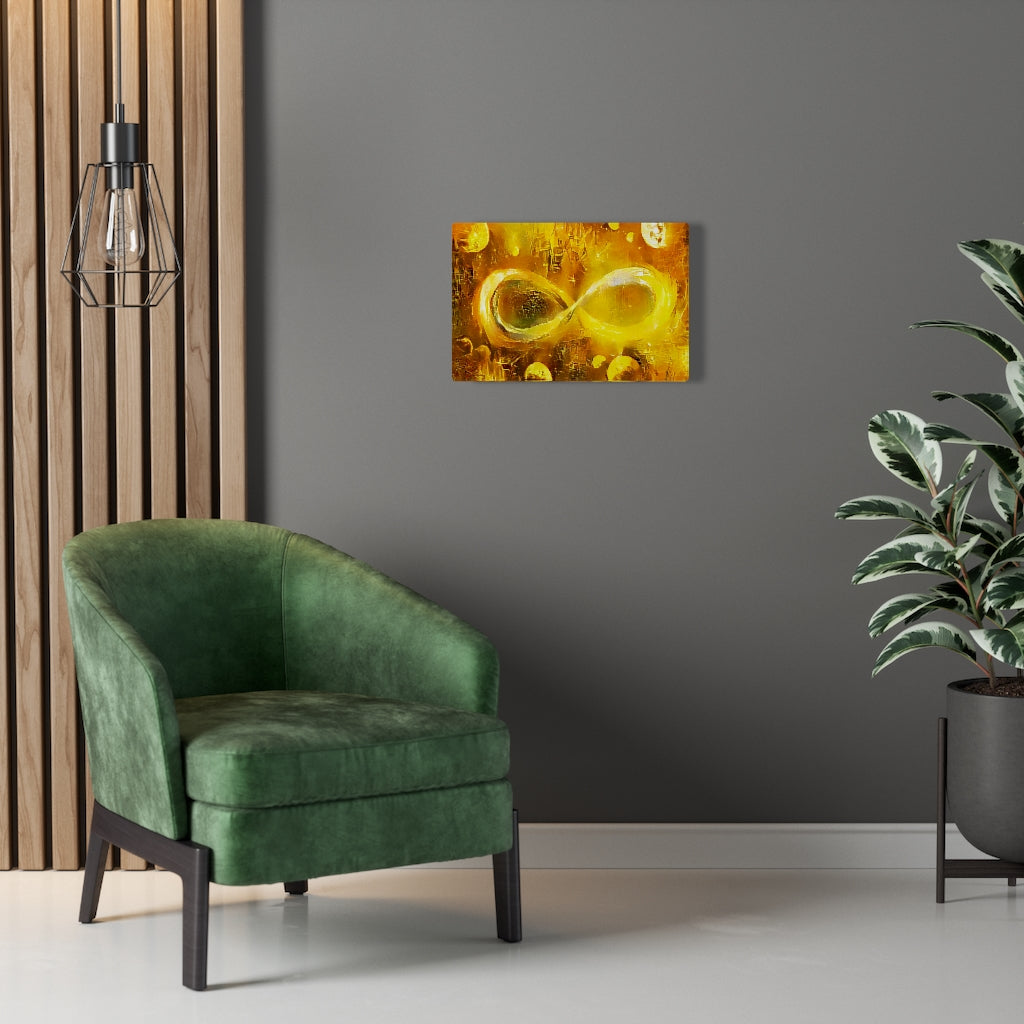 Infinite Galaxy -Chrome Dreams Infinity Inspired Canvas Wall Decor,  Canvas Prints, Art, Wall Decor, Painting, stretche