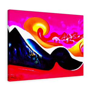 infinite mountain canvas surreal fantasy landscape 
