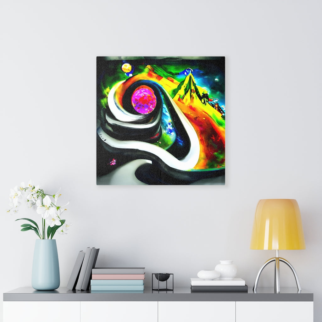 Do you want to slide down infinite mountains infinity street art colourful airbrush art watercolor cosmic moonscape spiraling