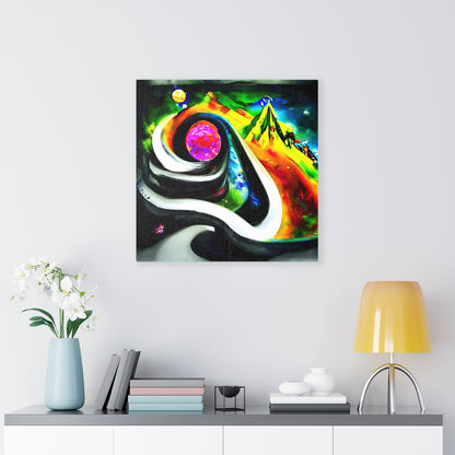 Do you want to slide down infinite mountains infinity street art colourful airbrush art watercolor cosmic moonscape spiraling