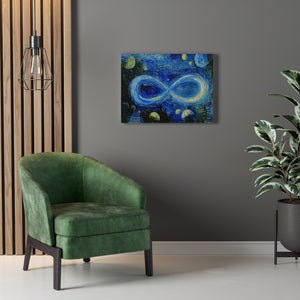 Infinite Galaxy - Starry Night Van Gogh Inspired Infinity Canvas Wall Decor,  Canvas Prints, Art, Wall Decor, Painting