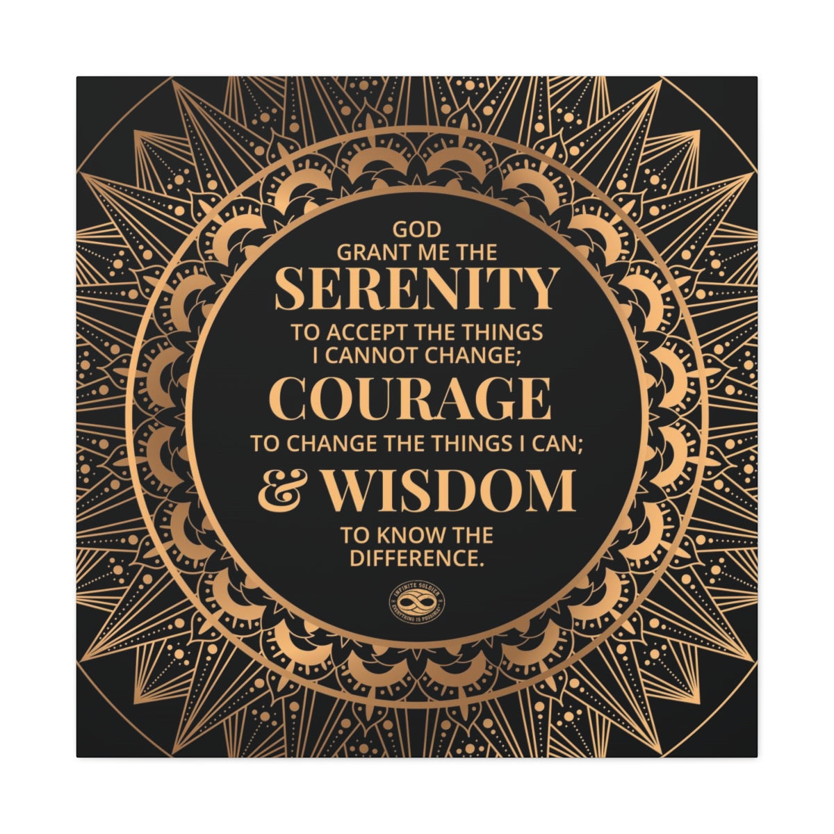 Serenity Prayer Canvas Poster Print