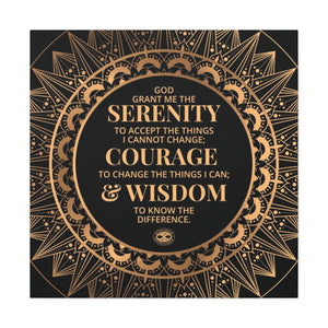 Serenity Prayer Canvas Poster Print