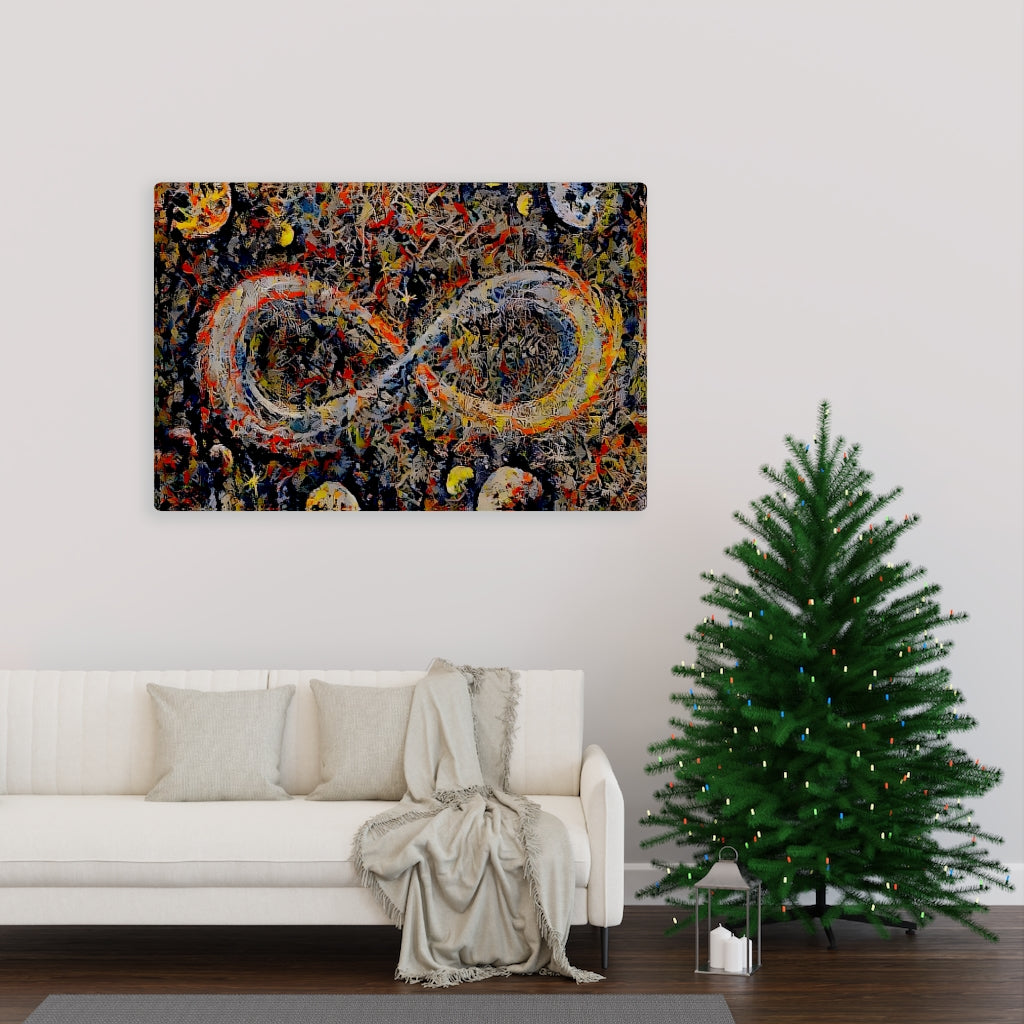 Infinite Galaxy Abstract Expressionist Painting Infinity Wall Art, Canvas Art, Wall Decor, Wall Art, Painting, Stars and Galaxy