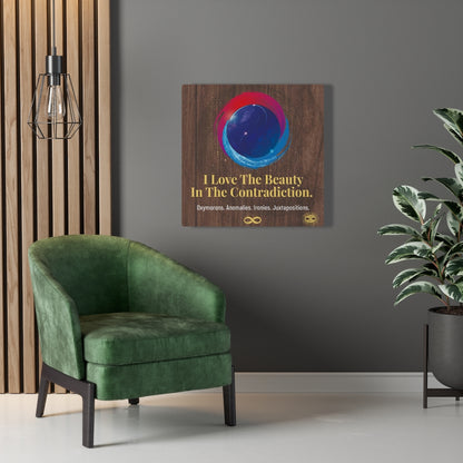 Beauty in Contradiction' Motivational Mounted Canvas Wall Art