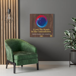 Beauty in Contradiction' Motivational Mounted Canvas Wall Art