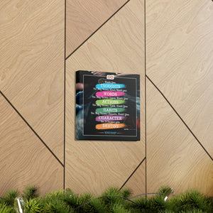 Mental Health Poster Watch Your Thoughts Motivational Square Canvas Poster | Infinite Soldier