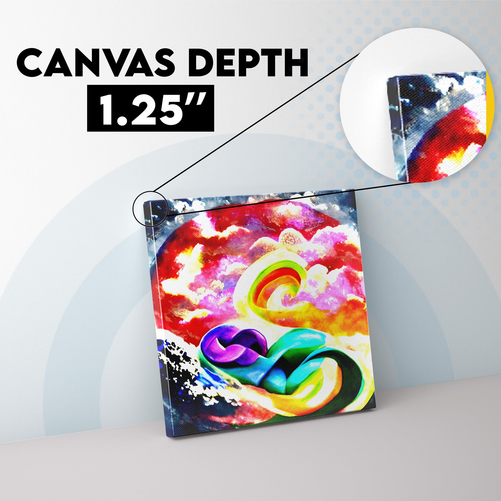 Abstract Planet Earth - Vibrant Galactic Nature Canvas | Infinite Soldier