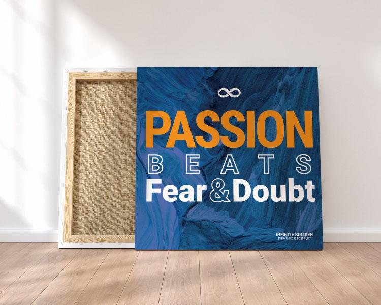 Passion Square Mounted Canvas Poster