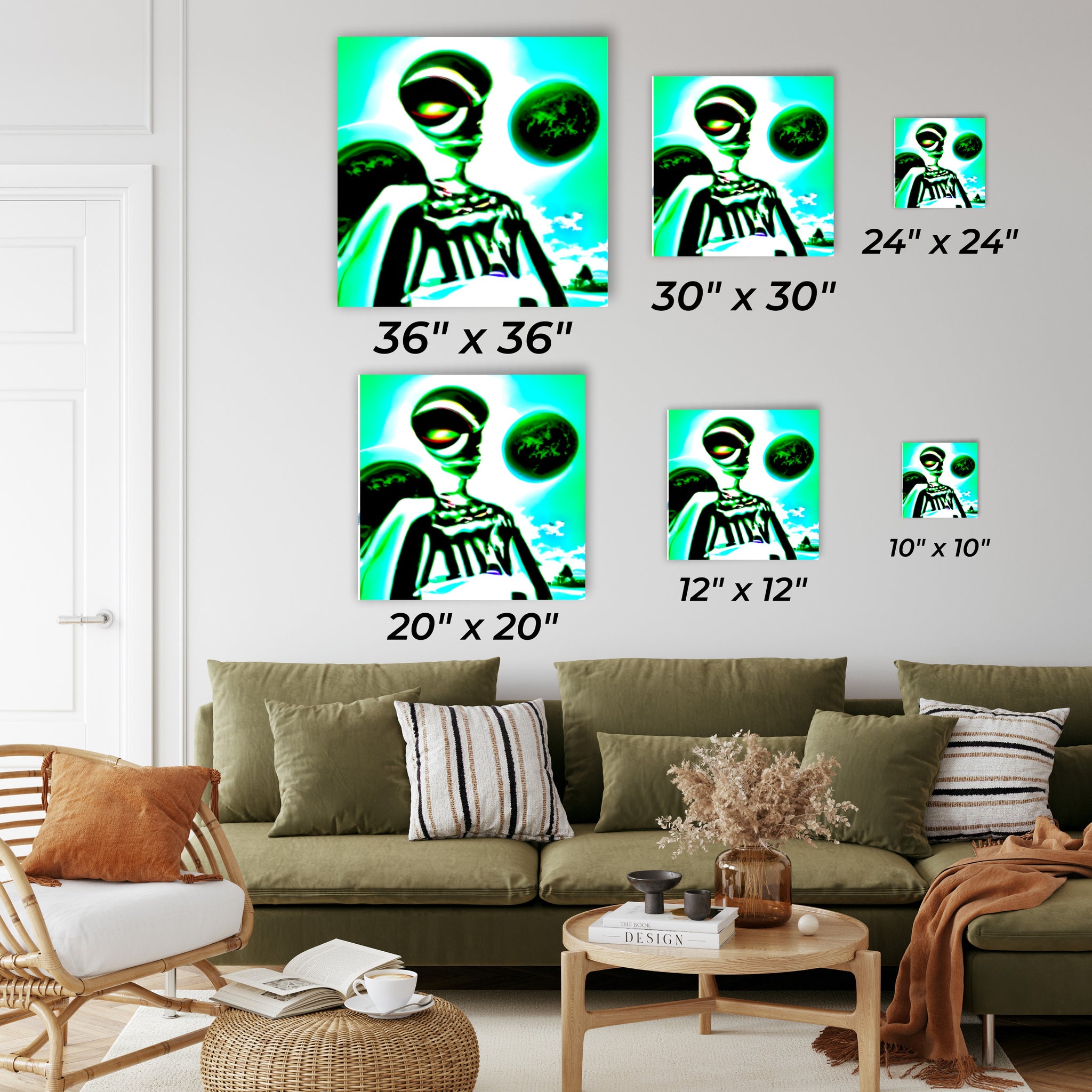 Sugar Skull Canvas Print, Wall Decor, Canvas Painting , Large Wall Art, Abstract Canvas, Digital Artwork, Colorful