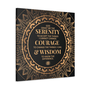Serenity Prayer Canvas Poster Print