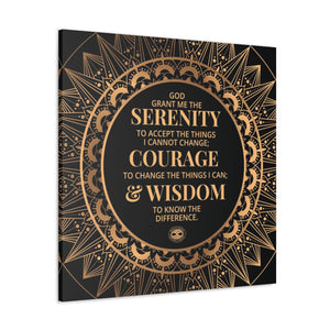 Serenity Prayer Canvas Poster Print