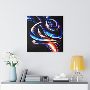 Blue Steel Infinity Canvas Poster