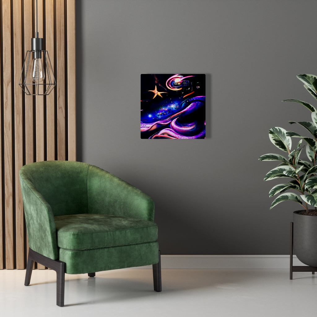 When Midnight sighs infinity cosmic space radiant airbrush art acrylic5
