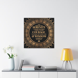 Serenity Prayer Canvas Poster Print