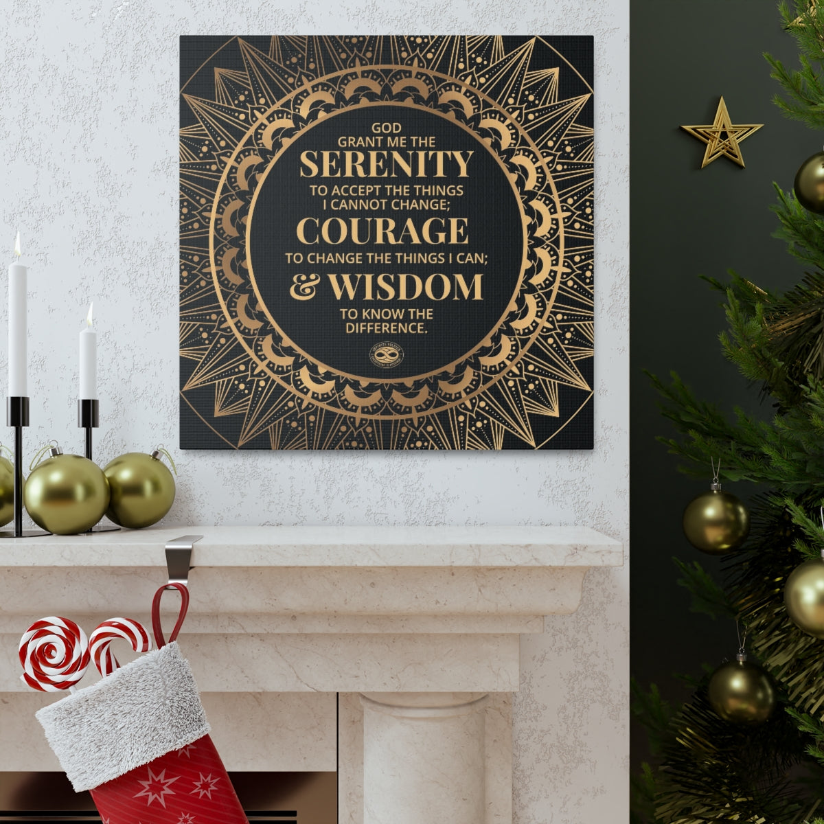 Serenity Prayer Canvas Poster Print