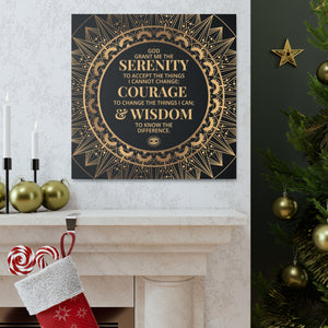 Serenity Prayer Canvas Poster Print