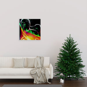Colorful Wall Decor Abstract Superhero Character Canvas Art Print Wall Decor Canvas Painting Large Wall Art Character Art Anime Art