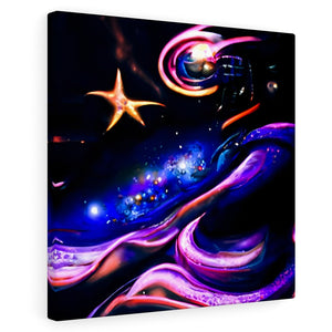 When Midnight sighs infinity cosmic space radiant airbrush art acrylic5