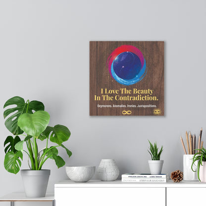 Beauty in Contradiction' Motivational Mounted Canvas Wall Art