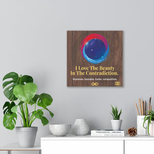 Beauty in Contradiction' Motivational Mounted Canvas Wall Art