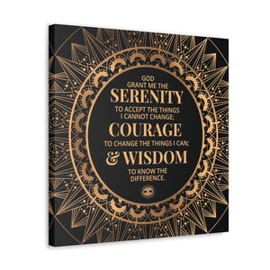 Serenity Prayer Canvas Poster Print