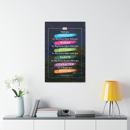 Buddhist Quote Motivational Canvas Poster | Infinite Soldier
