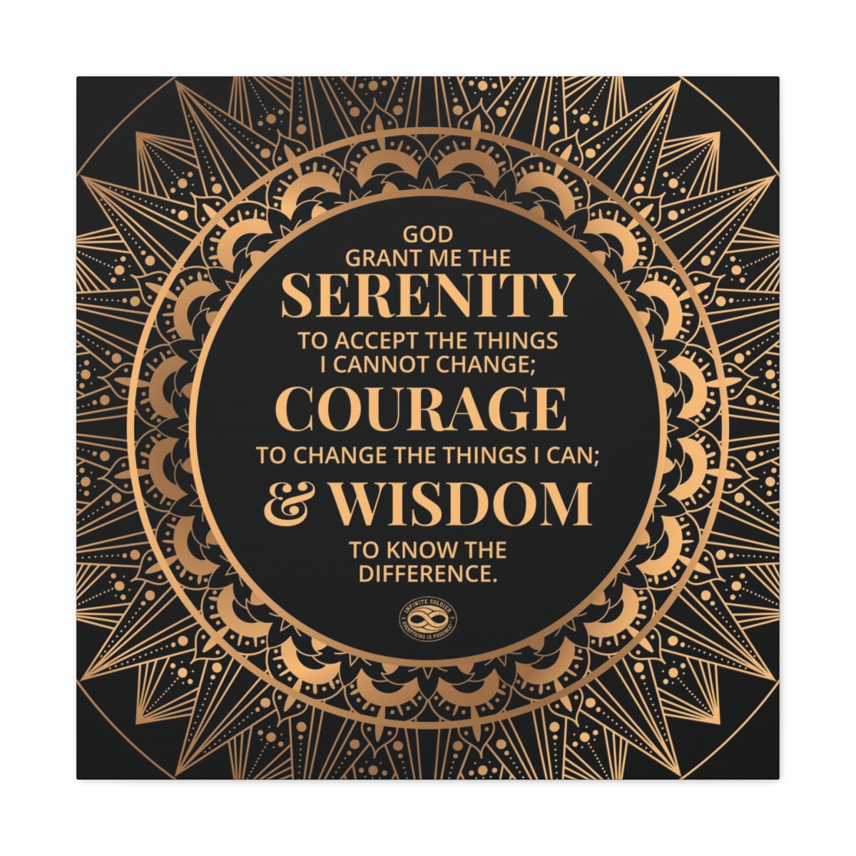 Serenity Prayer Canvas Poster Print