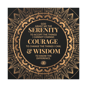 Serenity Prayer Canvas Poster Print