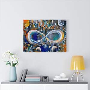 Infinite Galaxy - Inspired By The Knife Grinder Principle of Glittering Infinity Canvas Wall Decor,  Canvas Prints, Wall Decor, Futurist