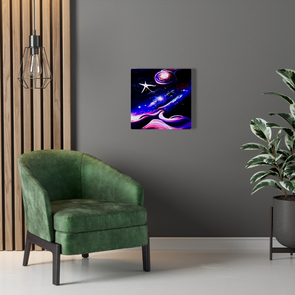 When Midnight sighs infinity cosmic space radiant airbrush art acrylic