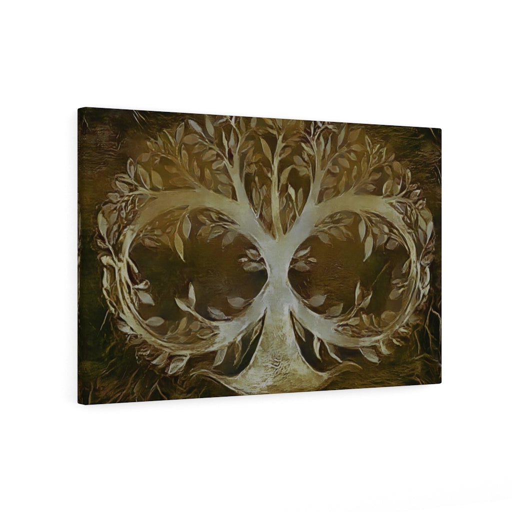 Brown Infinite Tree Of Life Wall Art, Canvas Painting, Infinity , Fine Canvas Print, Wall Decor, Abstract, Digital Art, Family Tree Artwork