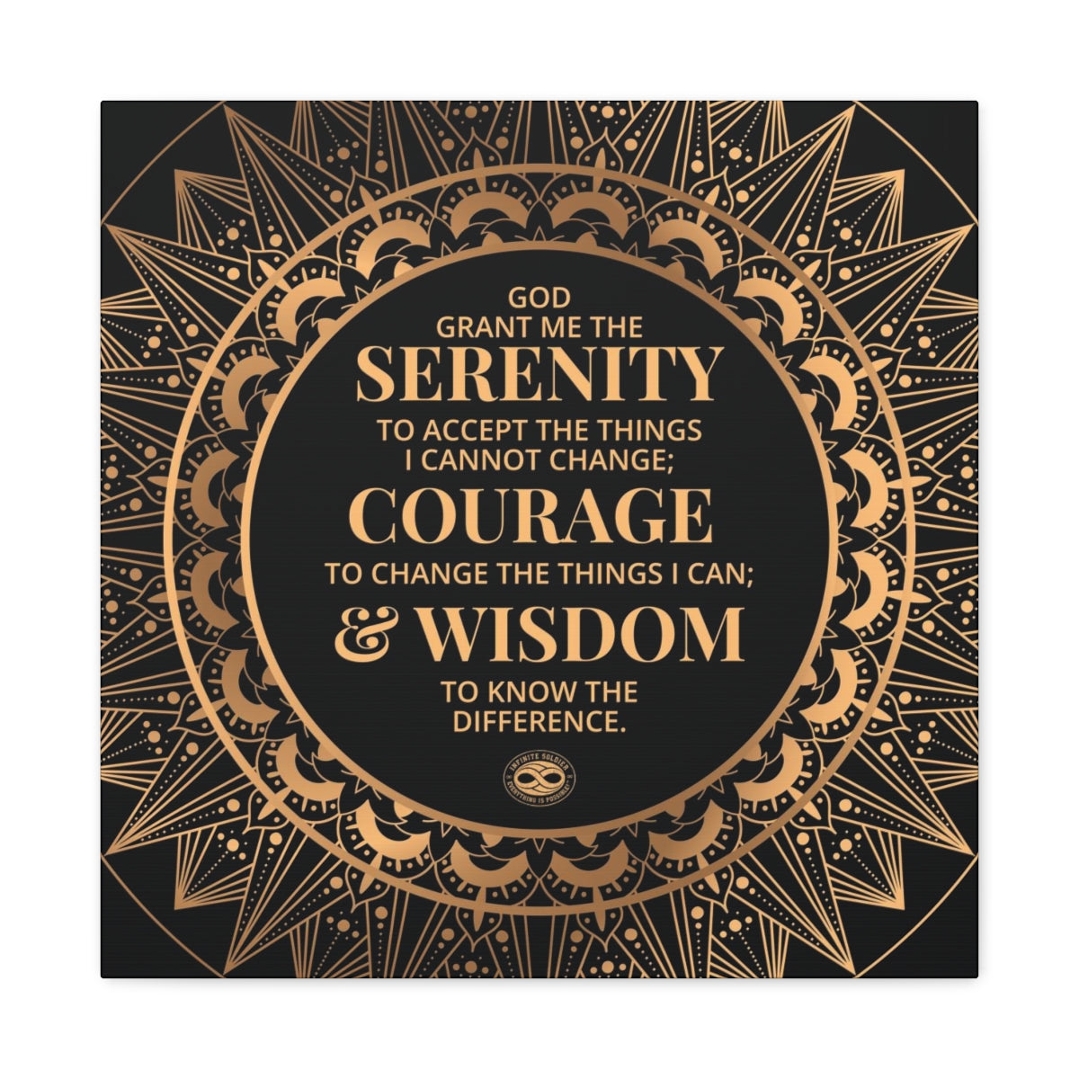 Serenity Prayer Canvas Poster Print
