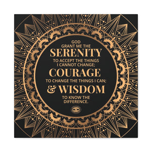 Serenity Prayer Canvas Poster Print