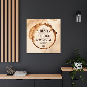 'Serenity Prayer' Mental Health Poster Wall Decor