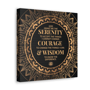 Serenity Prayer Canvas Poster Print