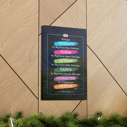 Buddhist Quote Motivational Canvas Poster | Infinite Soldier