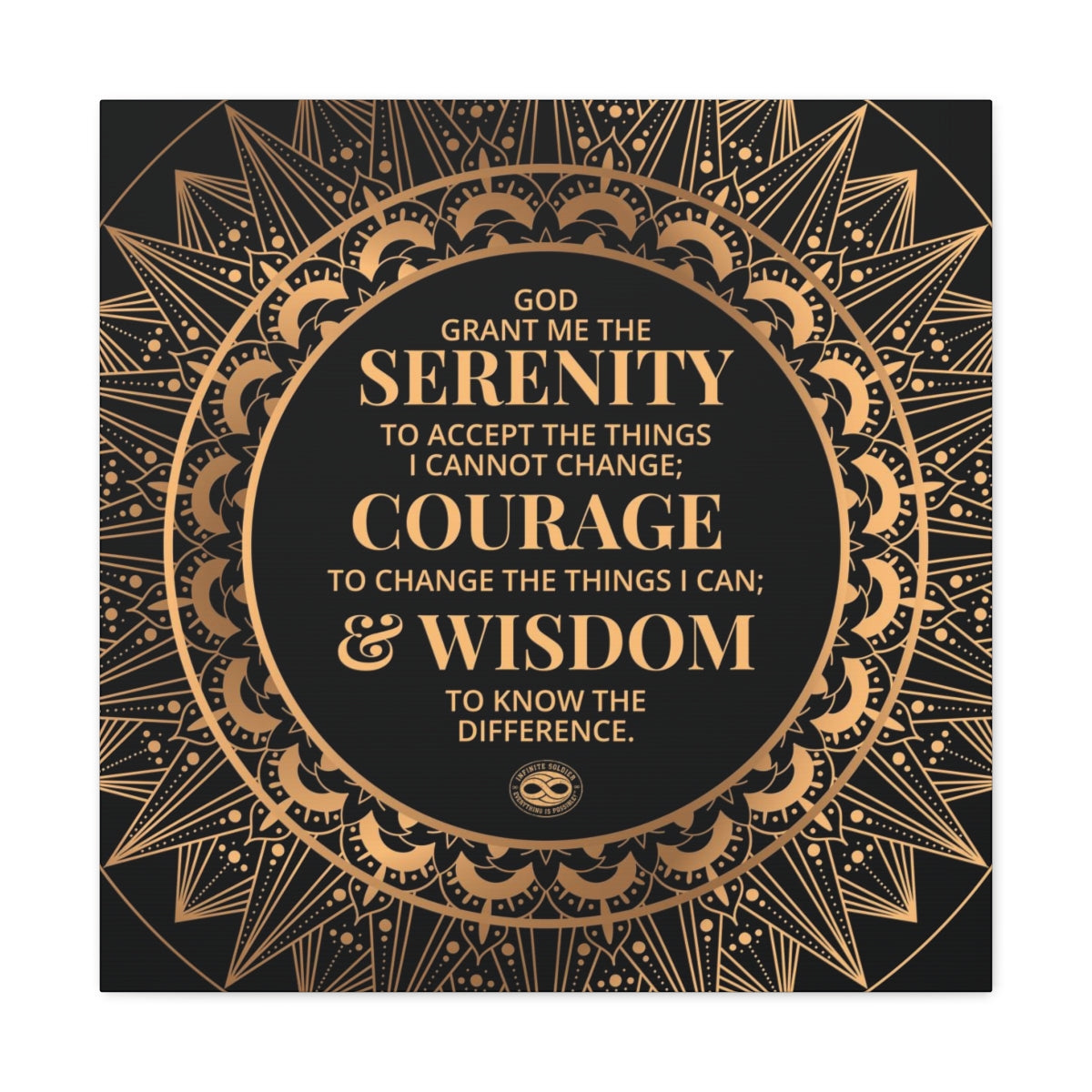 Serenity Prayer Canvas Poster Print