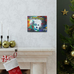 Einstein's 'Imagination Is More Important Than Knowledge' Motivational Scientific Canvas Poster