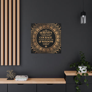 Serenity Prayer Canvas Poster Print