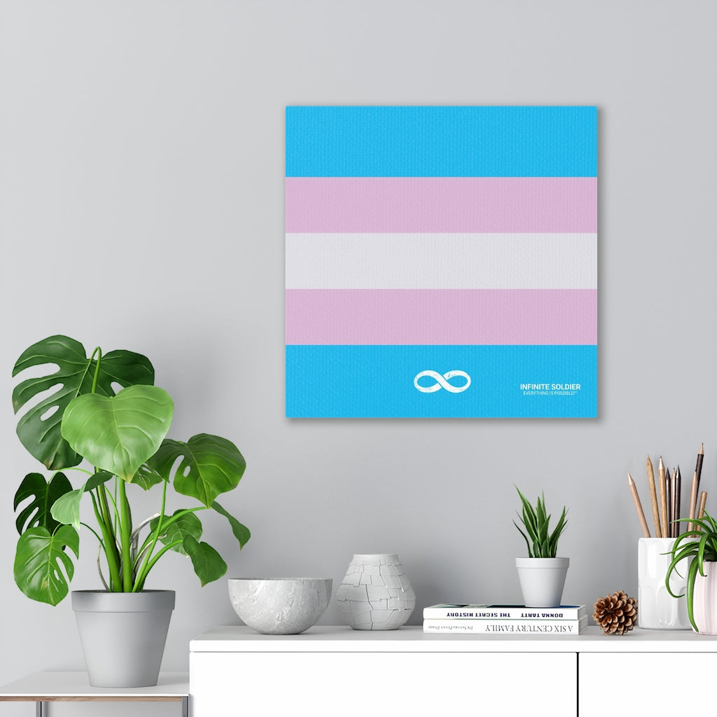 Trans Pride Mounted Canvas Print