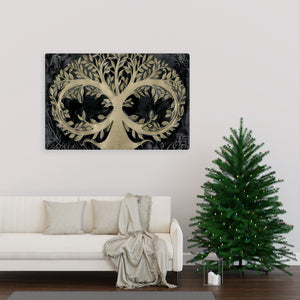Infinity 'Tree Of Life' Black Chrome Wall Art