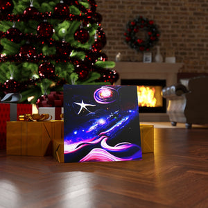 When Midnight sighs infinity cosmic space radiant airbrush art acrylic