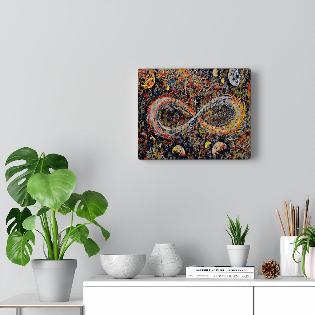 Infinite Galaxy Abstract Expressionist Painting Infinity Wall Art, Canvas Art, Wall Decor, Wall Art, Painting, Stars and Galaxy